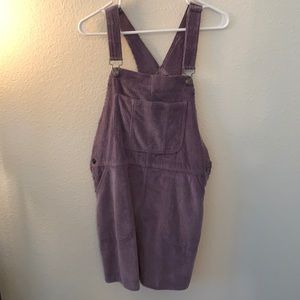 Wild Fable Purple Corduroy Overall Dress